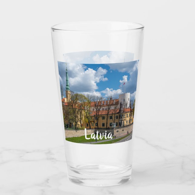 Riga Castle in Riga, Latvia Glass (Front)