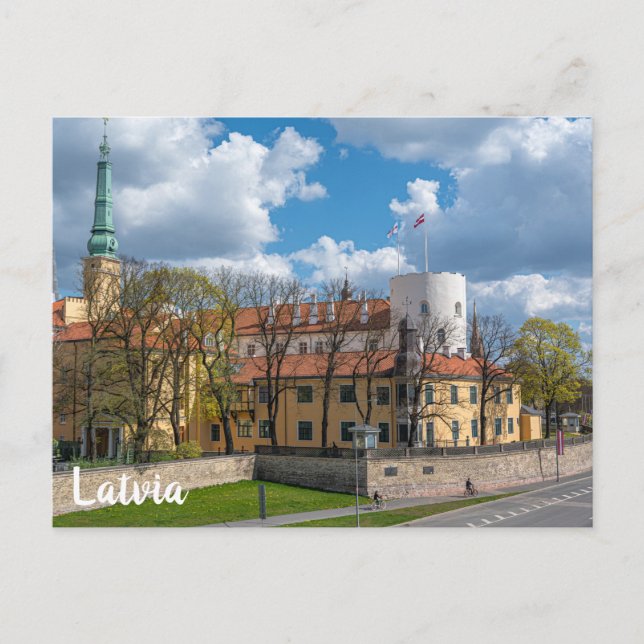 Riga Castle in Riga, Latvia Postcard (Front)