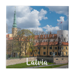 Riga Castle in Riga, Latvia Tile