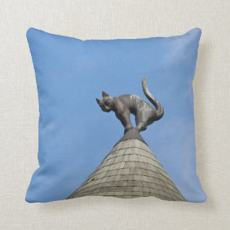 Riga Cat dome Throw Pillow