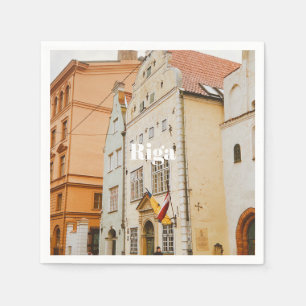 Riga Cityscape Flexible Photo Magnet Napkin