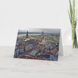 Riga, Latvia cityscape photograph, Thank You Card