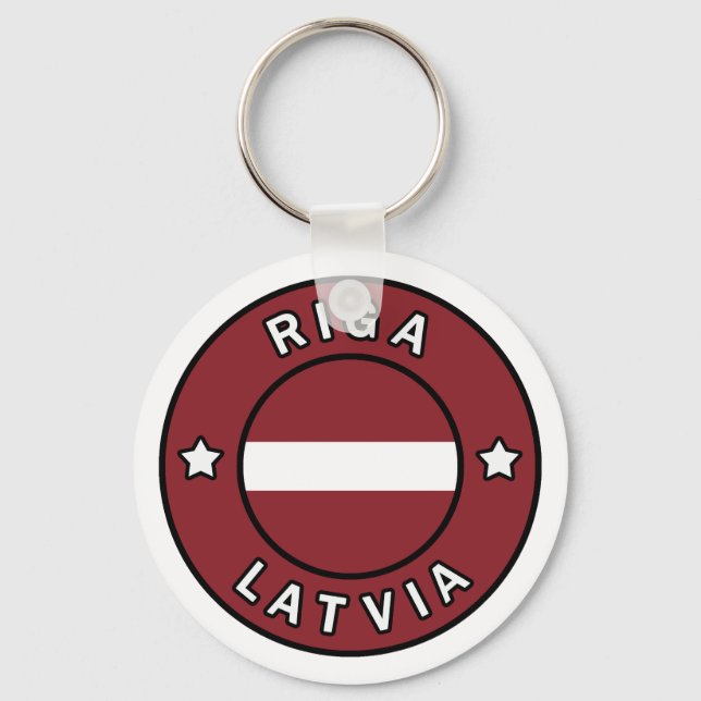Riga Latvia Keychain (Front)