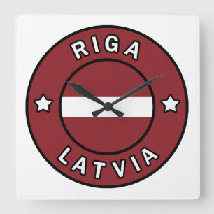 Riga Latvia Square Wall Clock