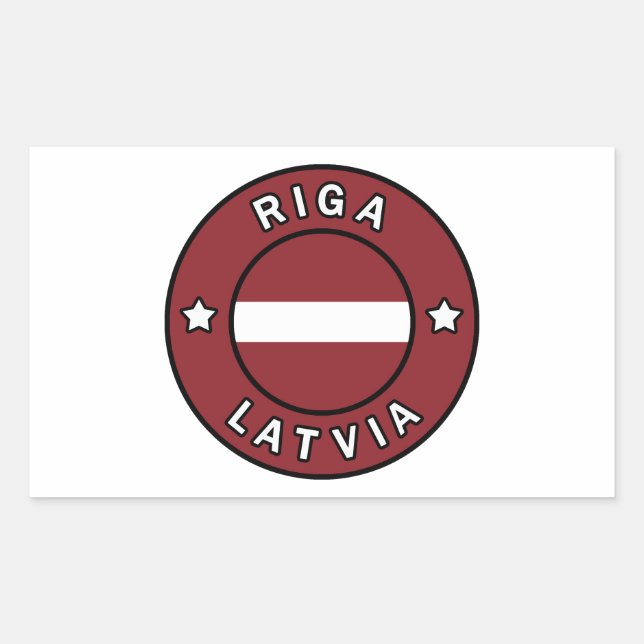 Riga Latvia Sticker (Front)
