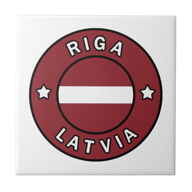Riga Latvia Tile (Front)
