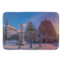 Riga Town Hall Square in winter