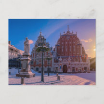 Riga Town Hall Square in winter
