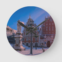 Riga Town Hall Square in winter