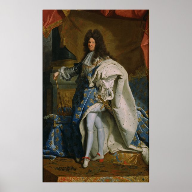 Rigaud - Portrait of Louis XIV (after 1701) Poster (Front)