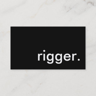rigger. business card