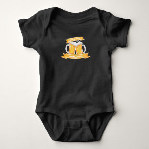 Right A Clean Drinking Beer Funny Logo Baby Bodysuit