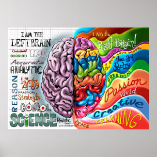 Right Brain Left Brain Poster
