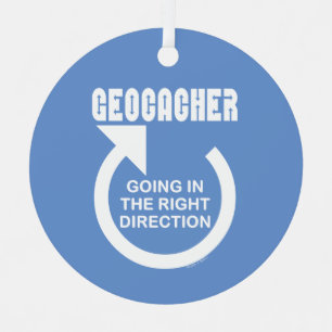 Right Direction Metal Ornament