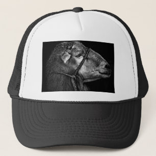 right following trucker hat