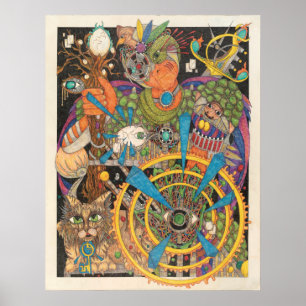 Right-handed Courage (Spirit of the Heart Warrior) Poster