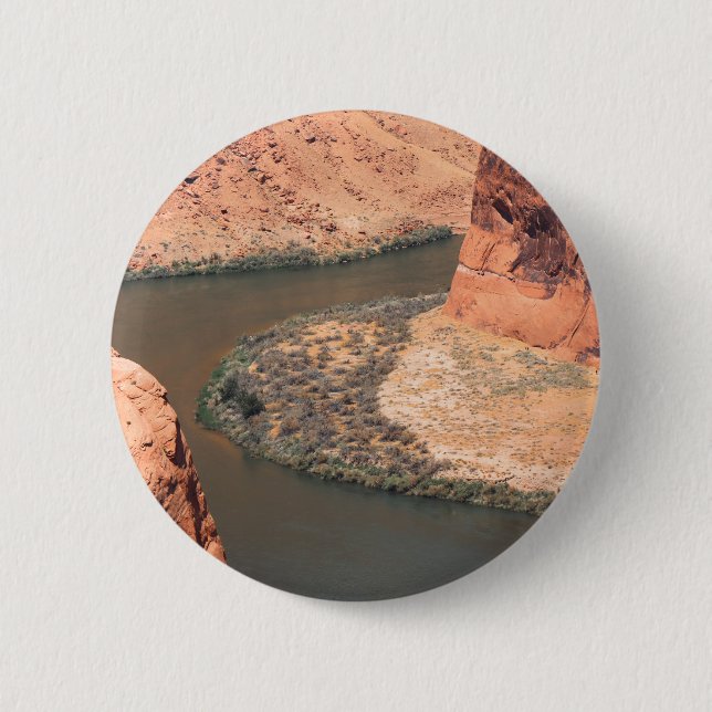 Right Here  2 Inch Round Button (Front)