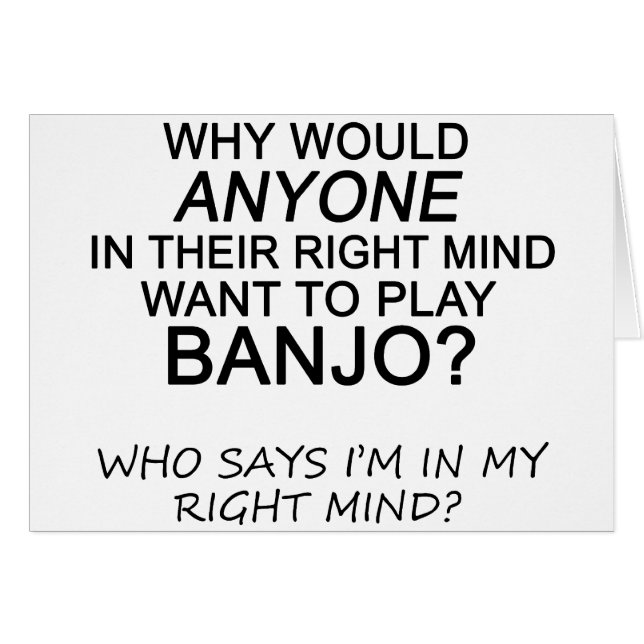 Right Mind Banjo (Front Horizontal)
