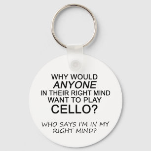 Right Mind Cello Keychain
