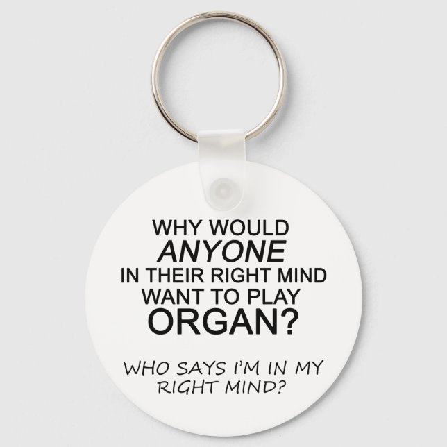 Right Mind Organ Keychain (Front)