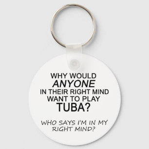 Right Mind Tuba Keychain