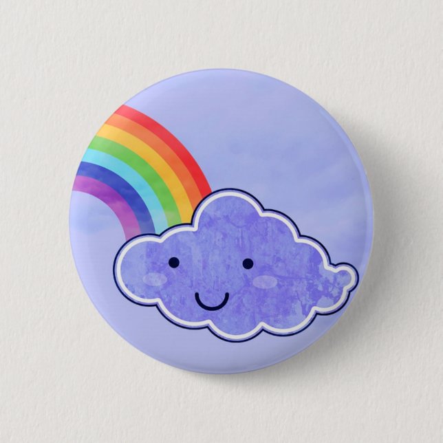 Right side of the rainbow 2 inch round button (Front)