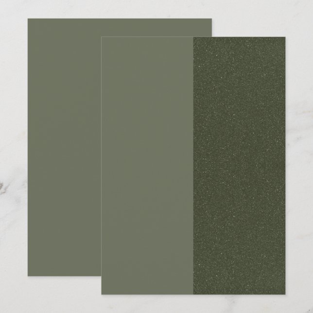Right Split Moss Green Menu – Customizable (Front/Back)