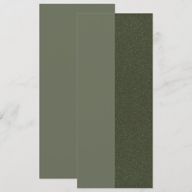 Right-Split Moss Green Save The Date – Customize (Front/Back)