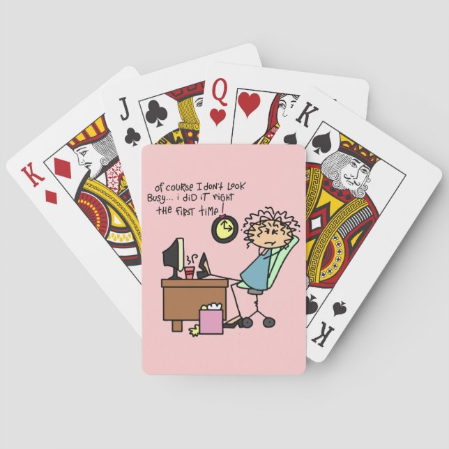 Right The First Time Humour Playing Cards (Back)