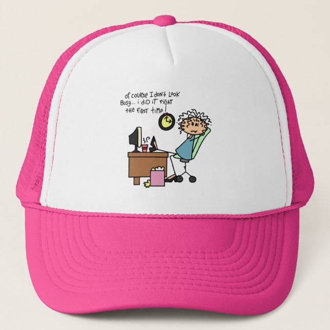 Right The First Time Humour Trucker Hat (Front)