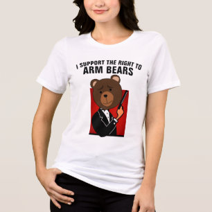 RIGHT TO ARM BEARS Bear T-Shirt Tri-Blend Shirt