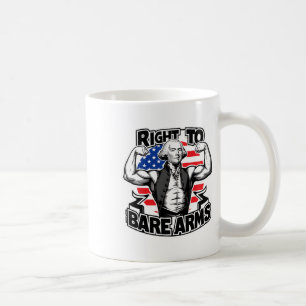 Right To Bare Arms Funny 4th Of July Funny Gym Coffee Mug