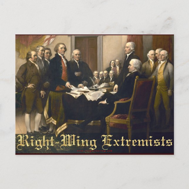 Right-Wing Extremists Postcard (Front)