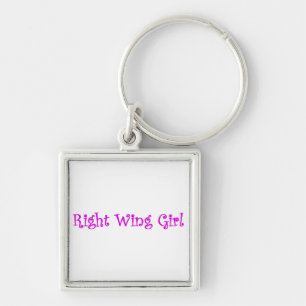 Right Wing Girl Keychain