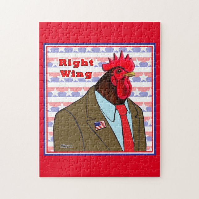 Right Wing Rooster Jigsaw Puzzle (Vertical)
