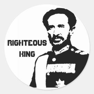 Righteous King Selassie I stickers