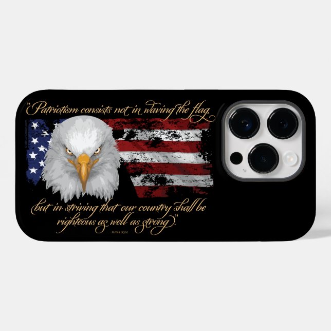 Righteous Patriotism Case-Mate iPhone Case (Back (Horizontal))
