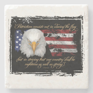 Righteous Patriotism Stone Coaster