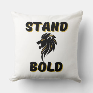 Righteous Stand Bold As Lions Throw Pillow