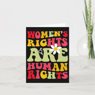Rights Are Humen Rights Feminist 1973 Card
