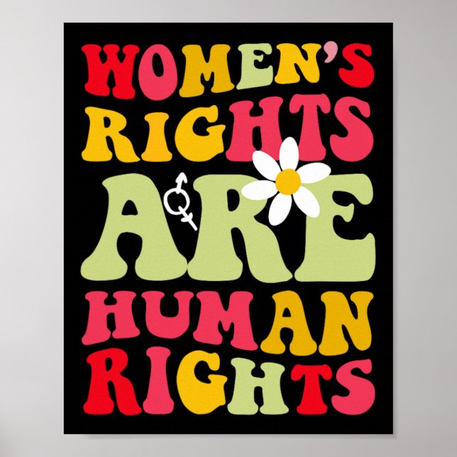 Rights Are Humen Rights Feminist 1973  Poster (Front)