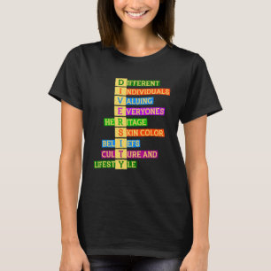 Rights Diversity Kindness Peace Equality Inclusion T-Shirt