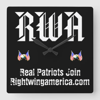 Rightwingamerica.com Square Wall Clock