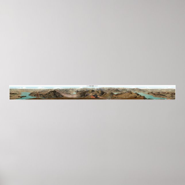 RIGI KULM Swiss Alps Panorama 360° Poster (Devant)