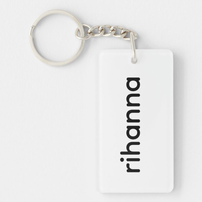 “Rihanna Iconic Fan | Bold & Stylish Music Keychain (Front)
