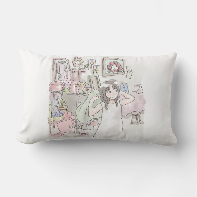 Riji Saniwa Lumbar Pillow (Front)
