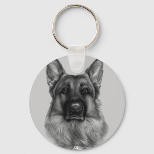 Rikko, German Shepherd Keychain