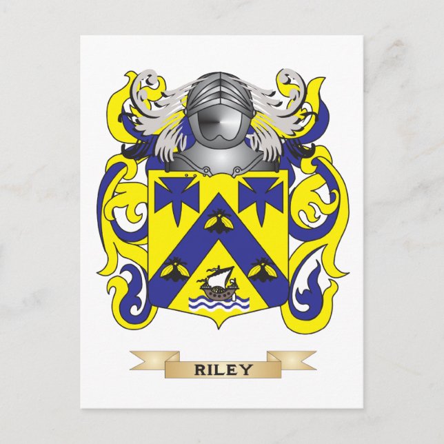 Riley Coat of Arms (Family Crest) Postcard (Front)