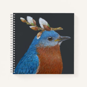 Riley the bluebird Spiral Notebook