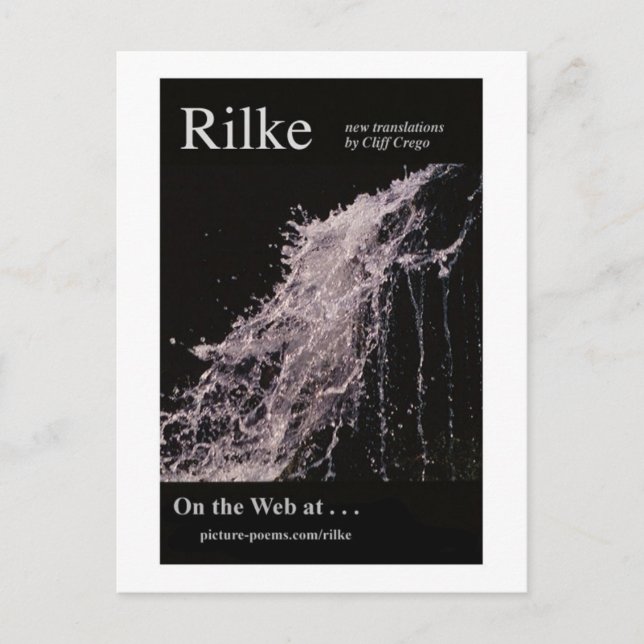 RILKE WEBSITE POSTER POSTCARD (Front)